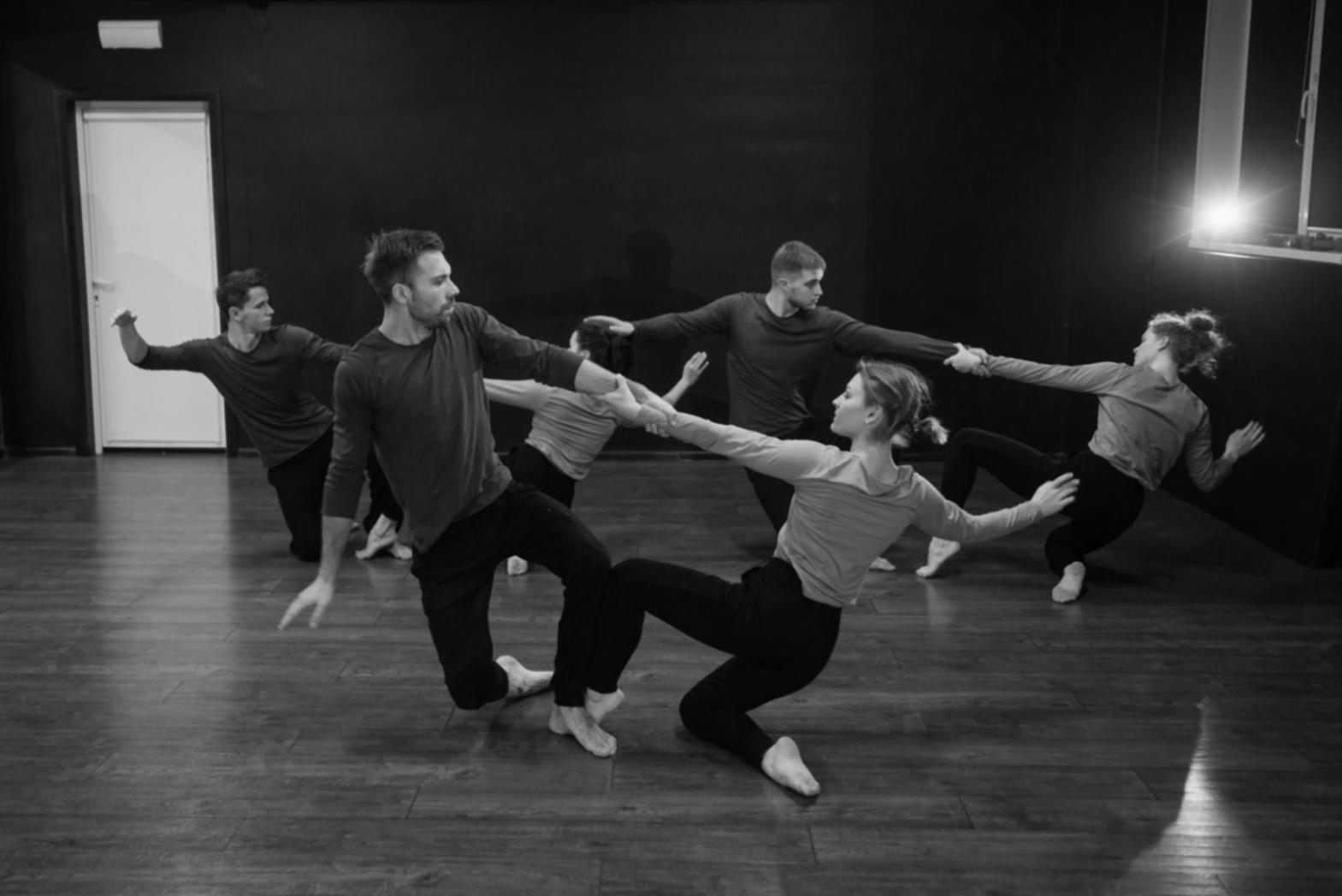 Séance de travail chorégraphique en petit groupe